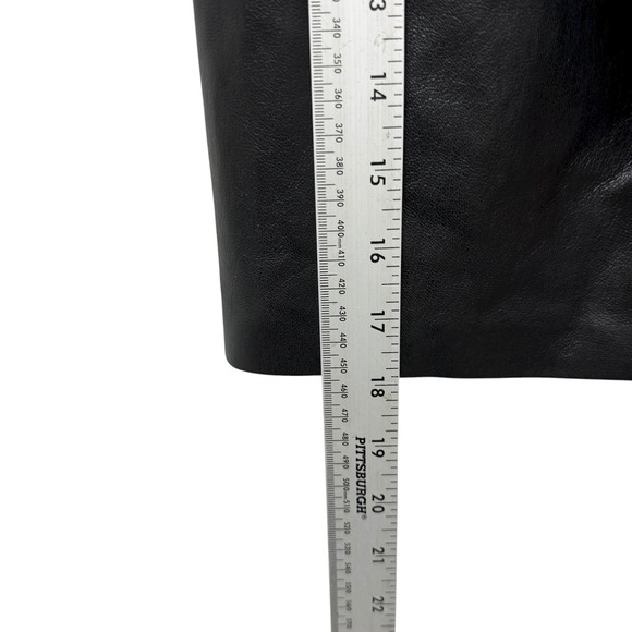 NANUSHKA Black Meda Vegan Leather Miniskirt Women's‎ Size XS - Picture 7 of 12